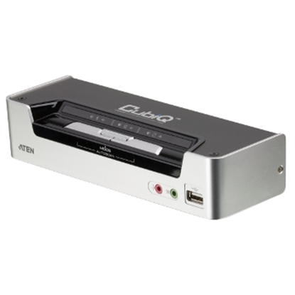 Picture of Aten 2-Port USB HDMI KVM Switch with Audio & USB 2.0 Hub (KVM cables included)