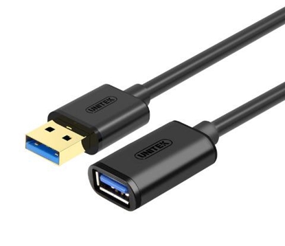Picture of Kabel USB Unitek USB-A - USB-A 1.5 m Czarny (Y-C458GBK)