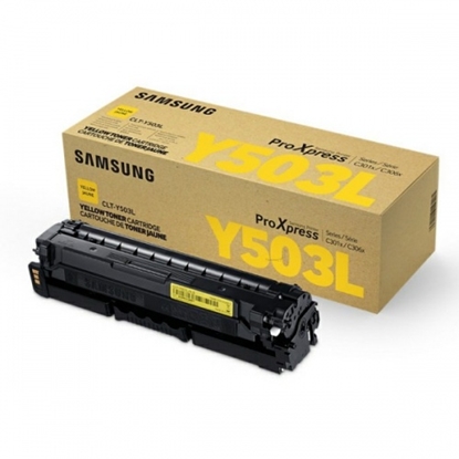 Изображение Samsung CLT-Y503L High Yield Yellow Original Toner Cartridge