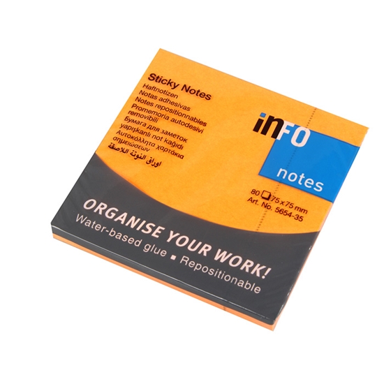 Picture of Līmlapiņas Global Notes 75x75mm oranžas
