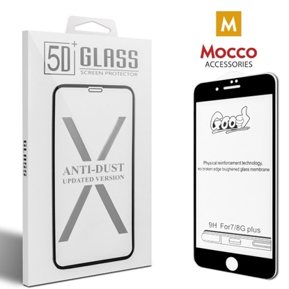 Attēls no Mocco Full Face / Full Glue Tempered Glass Full Coveraged with Frame Apple iPhone 6 / 6S Black