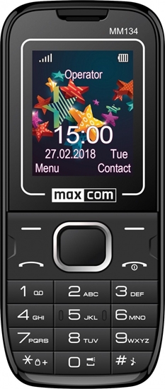 Изображение Telefon komórkowy Maxcom MM134 Dual SIM Czarny