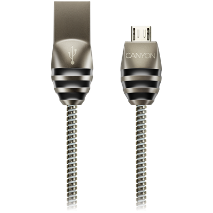 Attēls no Canyon UM-5 Micro USB 2.0 standard cable Dark Gray