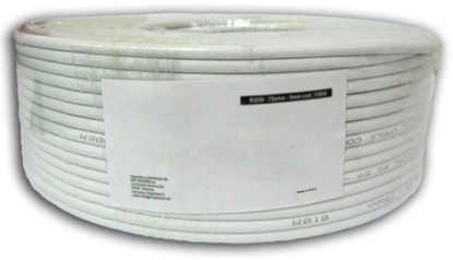 Attēls no Kabel instalacyjny skrętka U/UTP Cat6 4x2 linka CCA 100m szary 