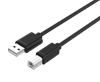 Изображение Kabel USB Unitek USB-A - USB-B 2 m Czarny (Y-C4001GBK)