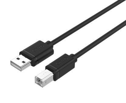 Изображение Kabel USB Unitek USB-A - USB-B 2 m Czarny (Y-C4001GBK)