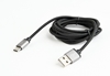 Picture of Gembird Cotton braided USB Male to Type-C Male 1.8m Black