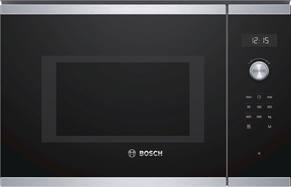 Attēls no Bosch Serie 6 BFL554MS0 microwave Built-in Solo microwave 25 L 900 W Black, Stainless steel