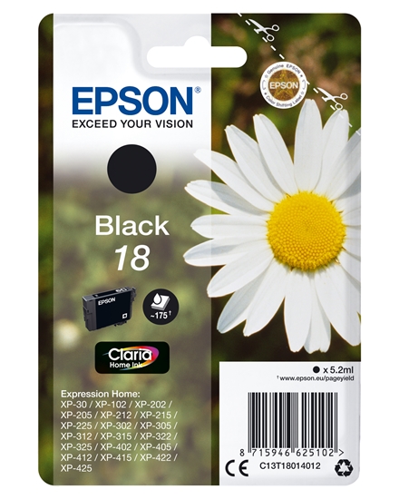 Picture of Epson ink cartridge black Claria Home T 180         T 1801