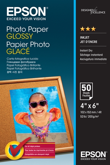 Picture of Epson Photo Paper Glossy 10x15 cm 50 Sheets 200 g