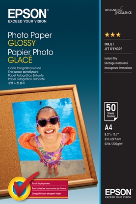 Изображение Epson Photo Paper Glossy A 4 50 Sheets 200 g
