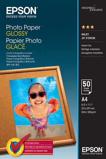 Изображение Epson Photo Paper Glossy A 4 50 Sheets 200 g