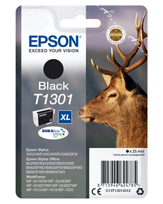 Изображение Epson ink cartridge black DURABrite T 130           T 1301