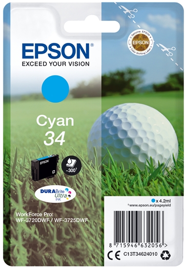 Picture of Epson ink cartridge cyan DURABrite Ultra Ink 34    T 3462