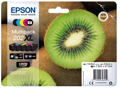 Picture of Epson Multipack Claria Premium T 202 XL BK/PB/C/M/Y      T 02G7