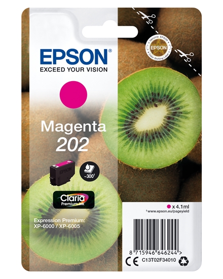 Изображение Epson ink cartridge magenta Claria Premium 202        T 02F3