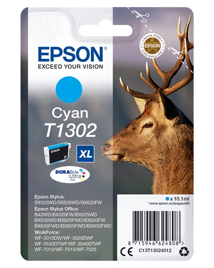 Picture of Epson ink cartridge cyan DURABrite T 130           T 1302