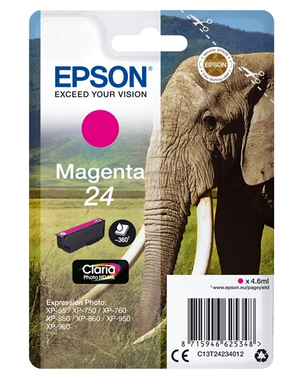 Изображение Epson ink cartridge magenta Claria Photo HD T 242     T 2423
