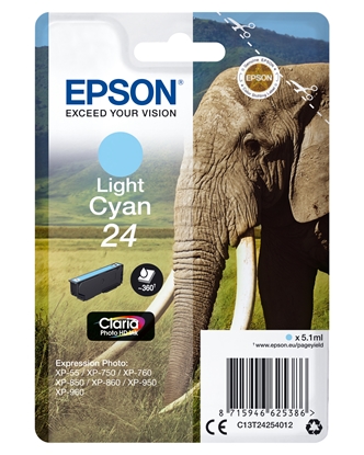 Picture of Epson ink cartridge light cyan Claria Photo HD T 242     T 2425