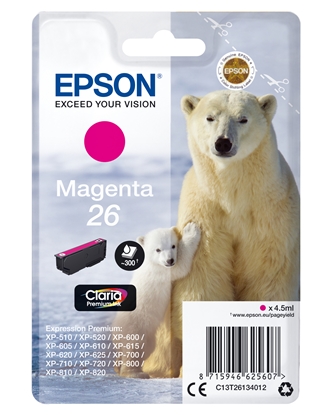 Attēls no Epson ink cartridge magenta Claria Premium T 261      T 2613
