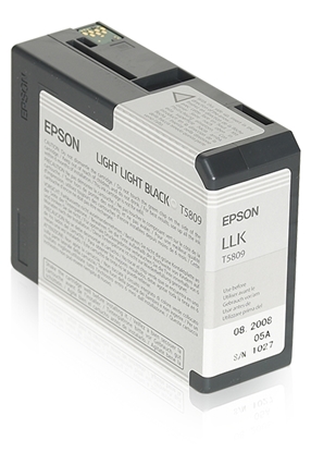 Изображение Epson ink cartridge light light black T 580  80 ml        T 5809