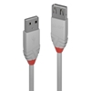 Изображение Lindy 0.5m USB 2.0 Type A Extension Cable, Anthra Line, Grey