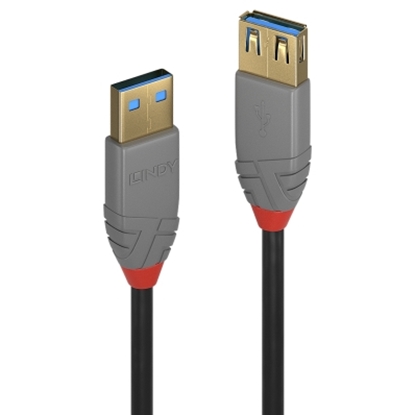 Picture of Lindy 0.5m USB 3.0 Type A Extension Cable, Anthra Line