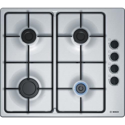 Picture of Bosch PBP6B5B80 hob Stainless steel Built-in Gas 4 zone(s)