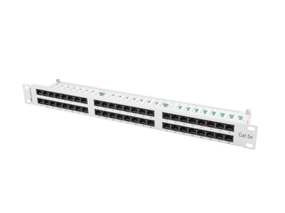 Изображение Lanberg Patchpanel 48-Port 1U 19" Cat. 5E UTP grau