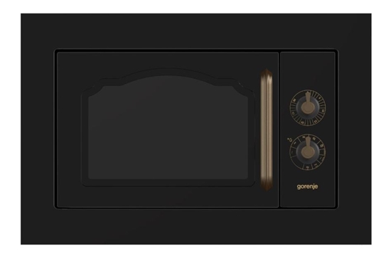 Picture of Gorenje | BM235CLB | Microwave oven with grill | Built-in | 23 L | 800 W | Grill | Black
