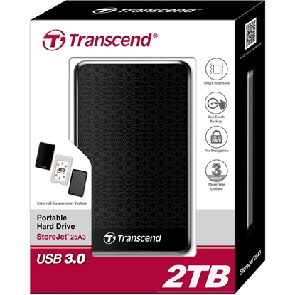 Attēls no Transcend StoreJet 25A3 2,5  2TB USB 3.1 Gen 1