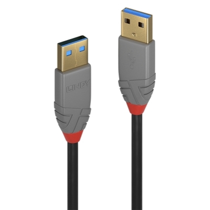 Picture of Lindy 0.5m USB 3.0 Type A Cable, Anthra Line