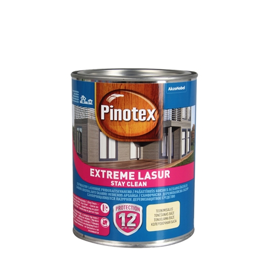 Изображение Aizsarglīdzeklis koksnei Pinotex Extreme Lasur bezkrās. 1l