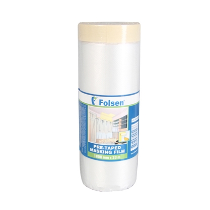 Изображение Aizsargplēve ar krāsotāju lenti, 1800mmx33m