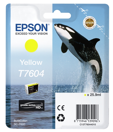 Изображение Epson ink cartridge yellow T 7604