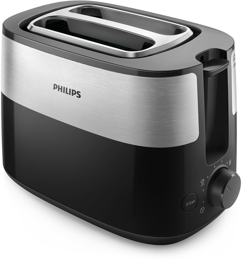 Изображение Philips Daily Collection HD2516/90 Toaster - 2 slice, wide slot, Metal