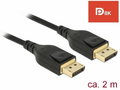 Изображение Delock DisplayPort cable 8K 60 Hz 2 m DP 8K certified