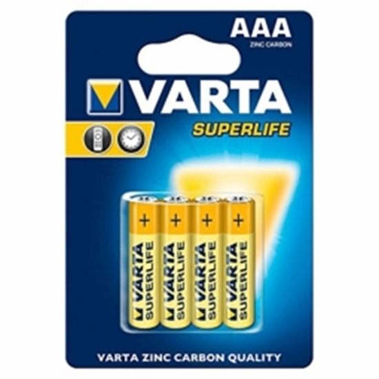 Picture of Baterijas Varta AAA SuperLife Zinc Carbon 4 Pack