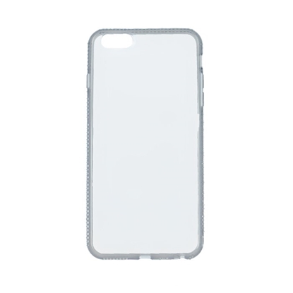Изображение Beeyo Diamond Frame Silicone Back Case For Samsung A310 Galaxy A3 (2016) Transparent - Gray
