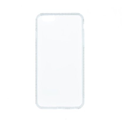 Изображение Beeyo Diamond Frame Silicone Back Case For Samsung A310 Galaxy A3 (2016) Transparent - White