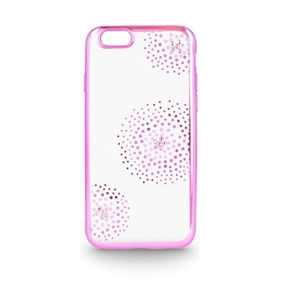 Picture of Beeyo Flower Dots Silicone Back Case For Huawei Y6 / Y5 (2017) Transparent - Pink
