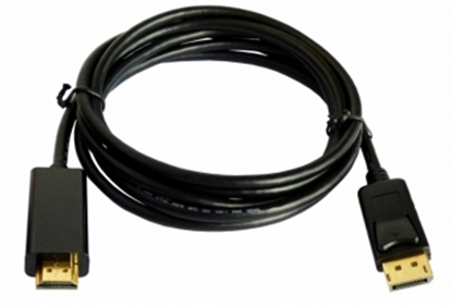 Picture of Brackton DisplayPort Male - HDMI Male 1.5m Black 4K