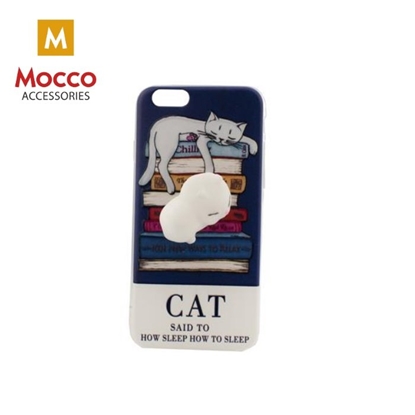 Picture of Mocco 4D Silikone Back Case For Mobile Phone With White Cat For Apple iPhone X