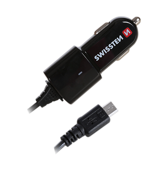 Picture of Swissten Premium Car charger 12 / 24V whit Micro USB Cable