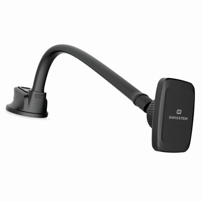 Изображение Swissten S-Grip M5-HK Universal Car Panel Holder With Magnet For Tablets / Phones / GPS