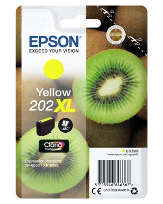 Picture of Epson ink cartridge yellow Claria Premium 202 XL     T 02H4
