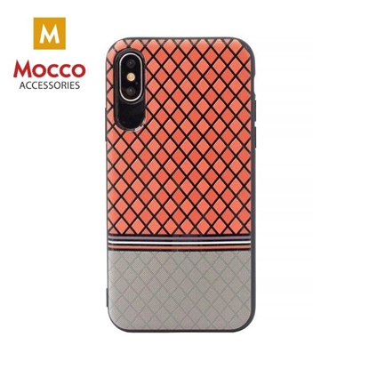 Attēls no Mocco Trendy Grid And Stripes Silicone Back Case for Apple iPhone 7 / 8 Red (Pattern 2)