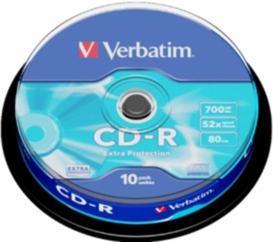 Изображение Matricas CD-R Verbatim 700MB 1x-52x Extra Protection, 10 Pack Spindle