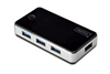 Picture of DIGITUS USB 3.0 Hub 4-port black/silver            DA-70231