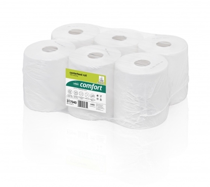 Attēls no WEPA Centre Feed Rolls for Feed point system RPMB1300,1-Ply, 300m, recycled tissue, (6pc